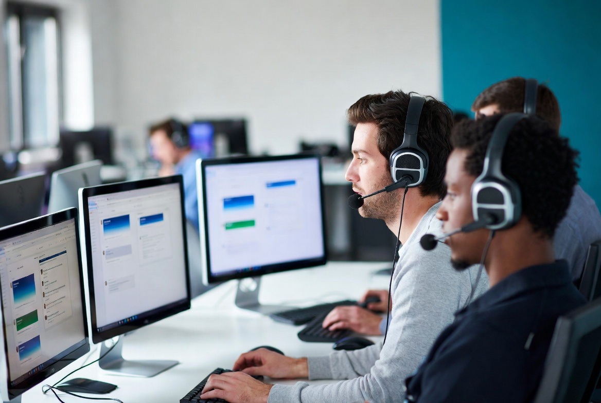 Support team workspace